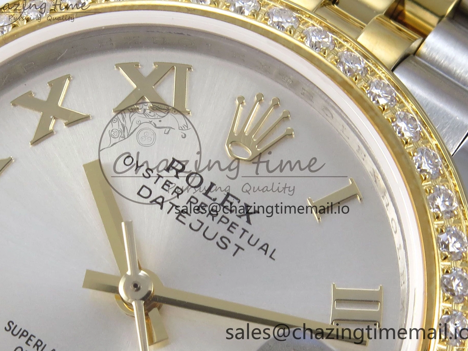 JARF DateJust Diamonds Steel Bracelet Silver 1:1 904L Jubilee Edition Roman Dial on 31 YG 278383RBR Best SS HZ2236 0521